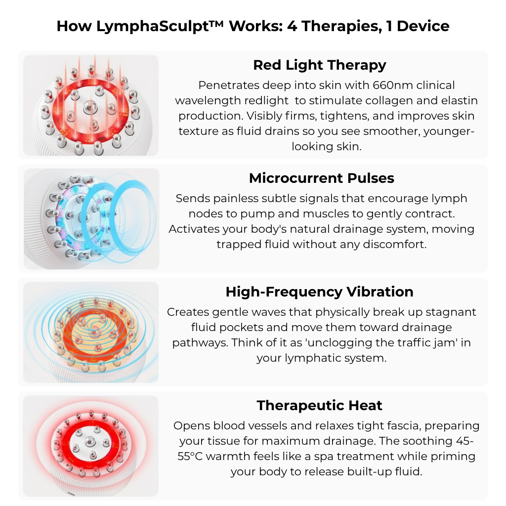 VapoShine LymphaSculpt™: Quad-Action Lymphatic Drainage Massager
