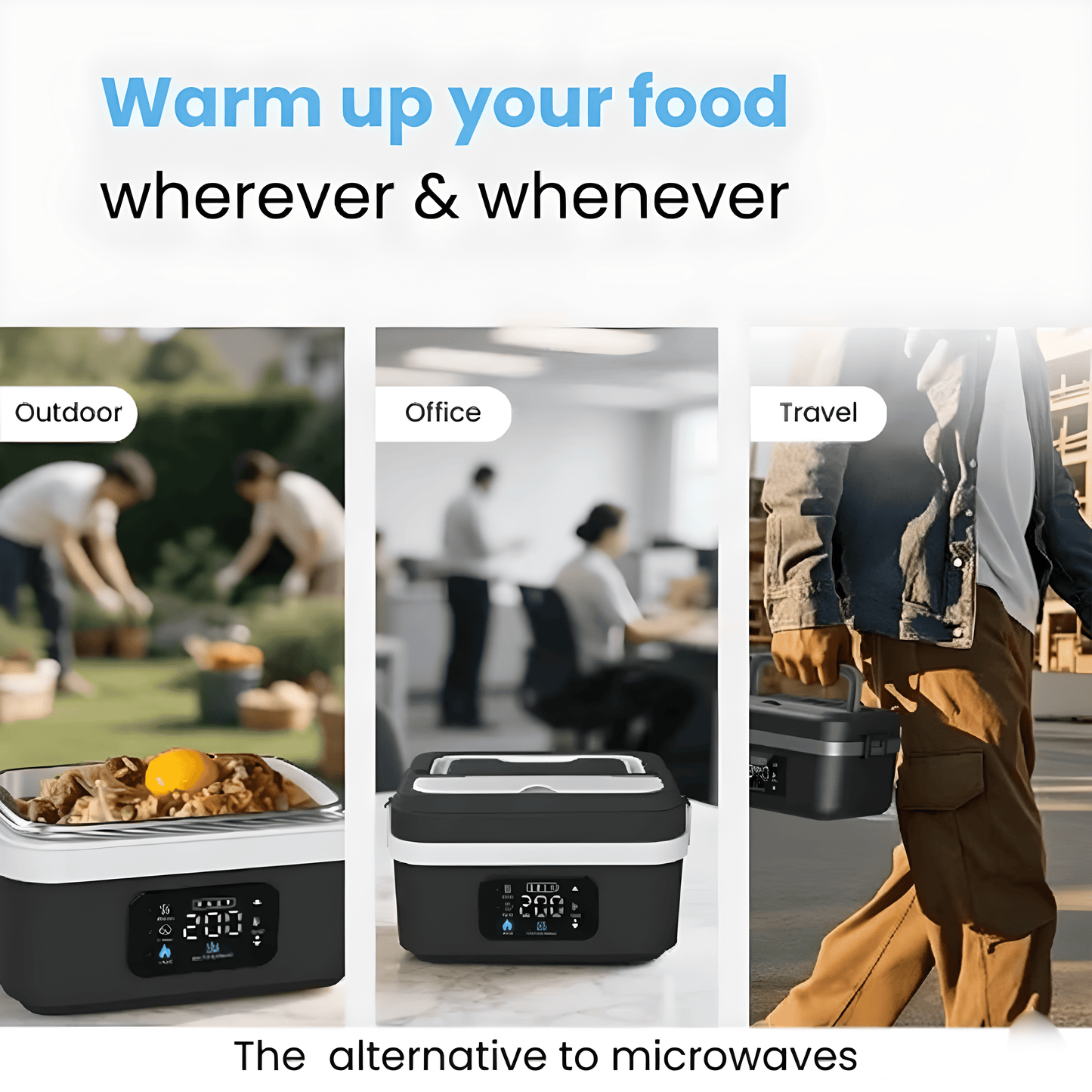 VapoShine HeatBox360™ Self-Heating Lunchbox