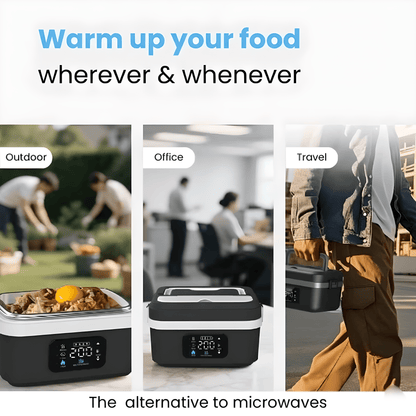 VapoShine HeatBox360™ Self-Heating Lunchbox