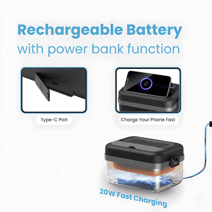 VapoShine HeatBox360™ Self-Heating Lunchbox